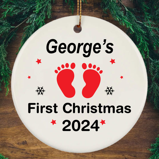 Personalized Baby's First Christmas Ornaments