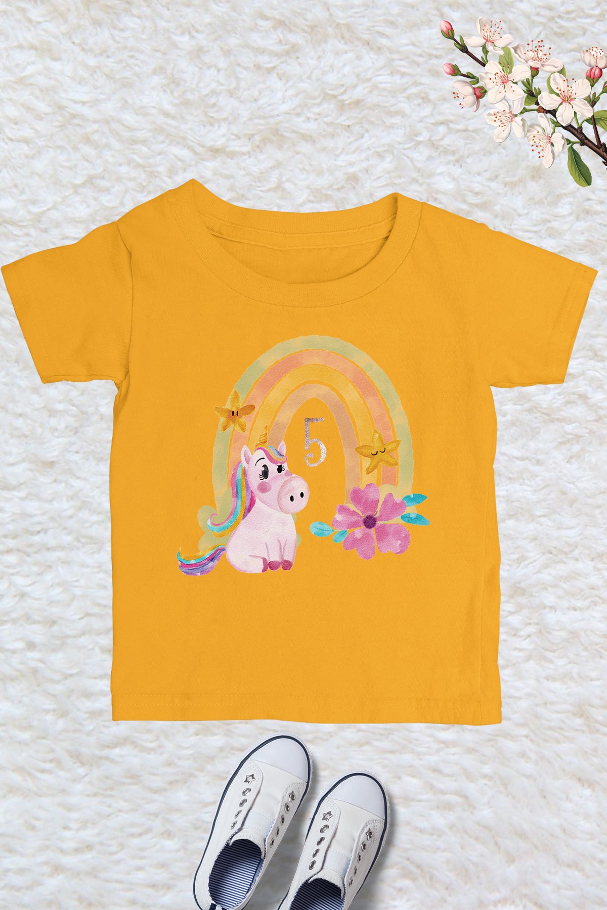 Unicorn 5th Birthday Girl Shirt