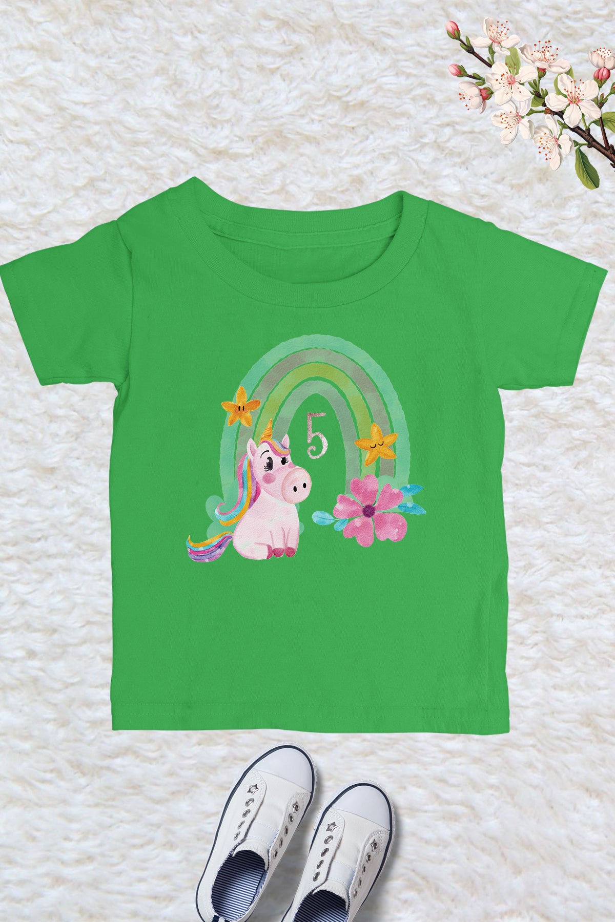 Unicorn 5th Birthday Girl Shirt