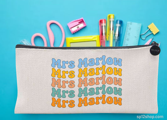 Teacher Appreciation Custom Librarian Thank Yous Pouch Bag Pencil Case