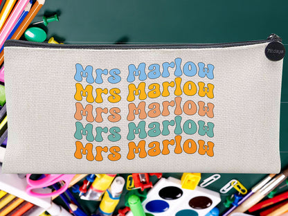 Teacher Appreciation Custom Librarian Thank Yous Pouch Bag Pencil Case