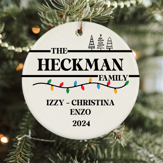 Personalized Family Member Ornament