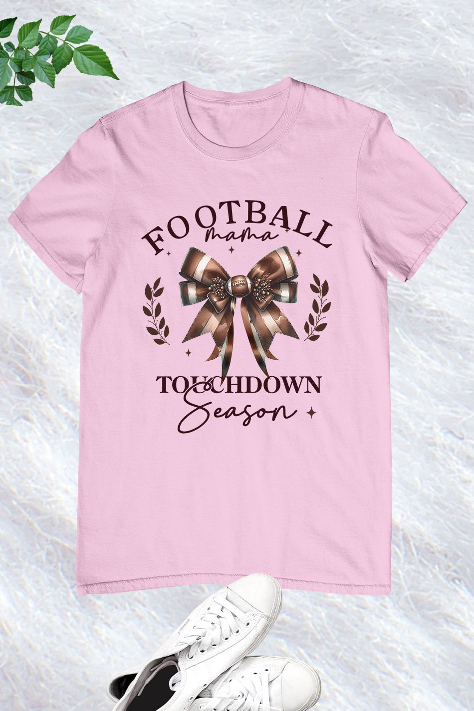 Football Mama Touchdown Season Bow Shirt