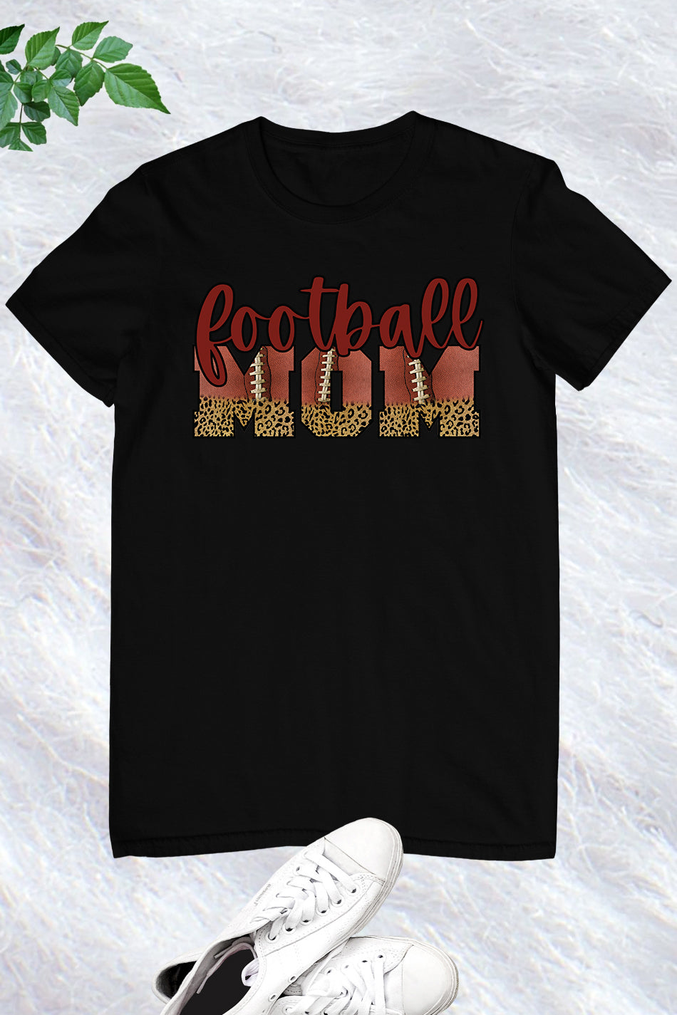 Football Mom Cheetah Print Shirts