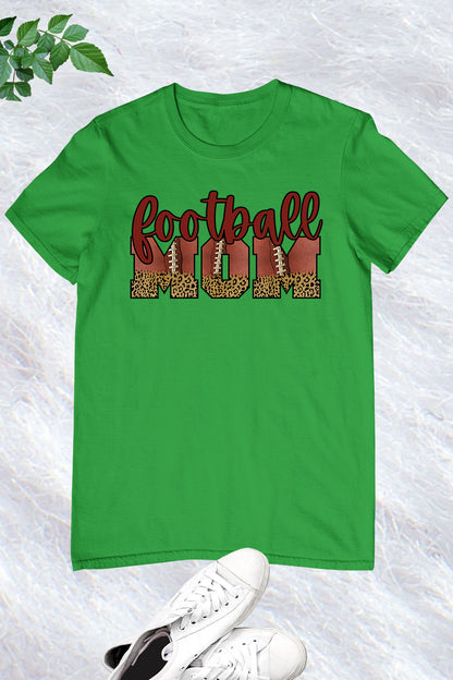 Football Mom Cheetah Print Shirts