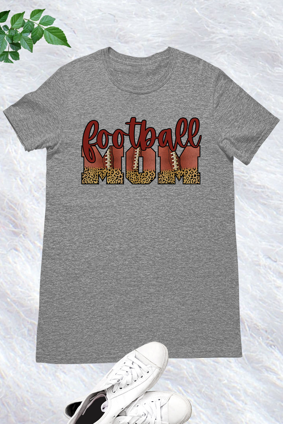 Football Mom Cheetah Print Shirts