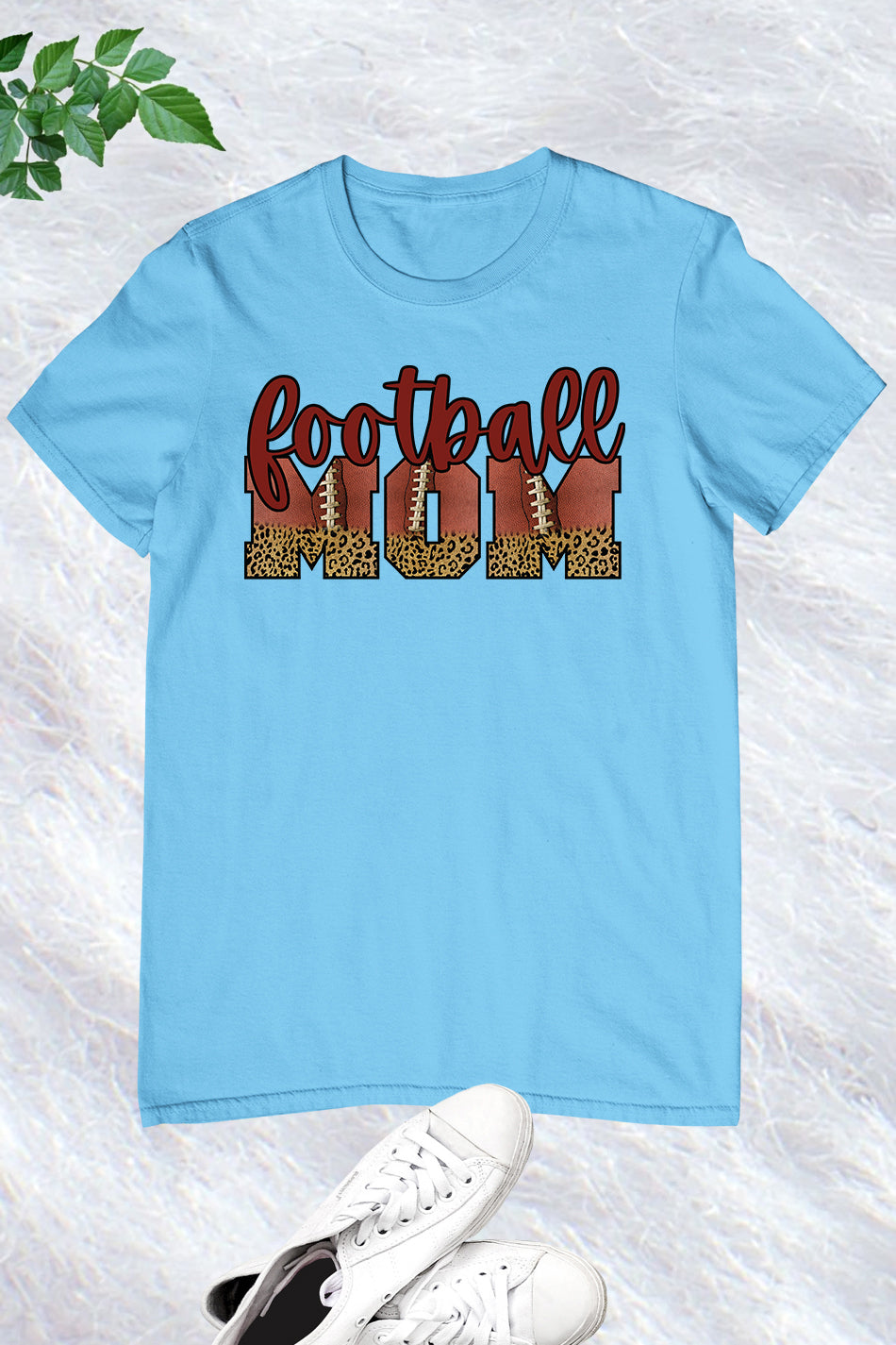 Football Mom Cheetah Print Shirts