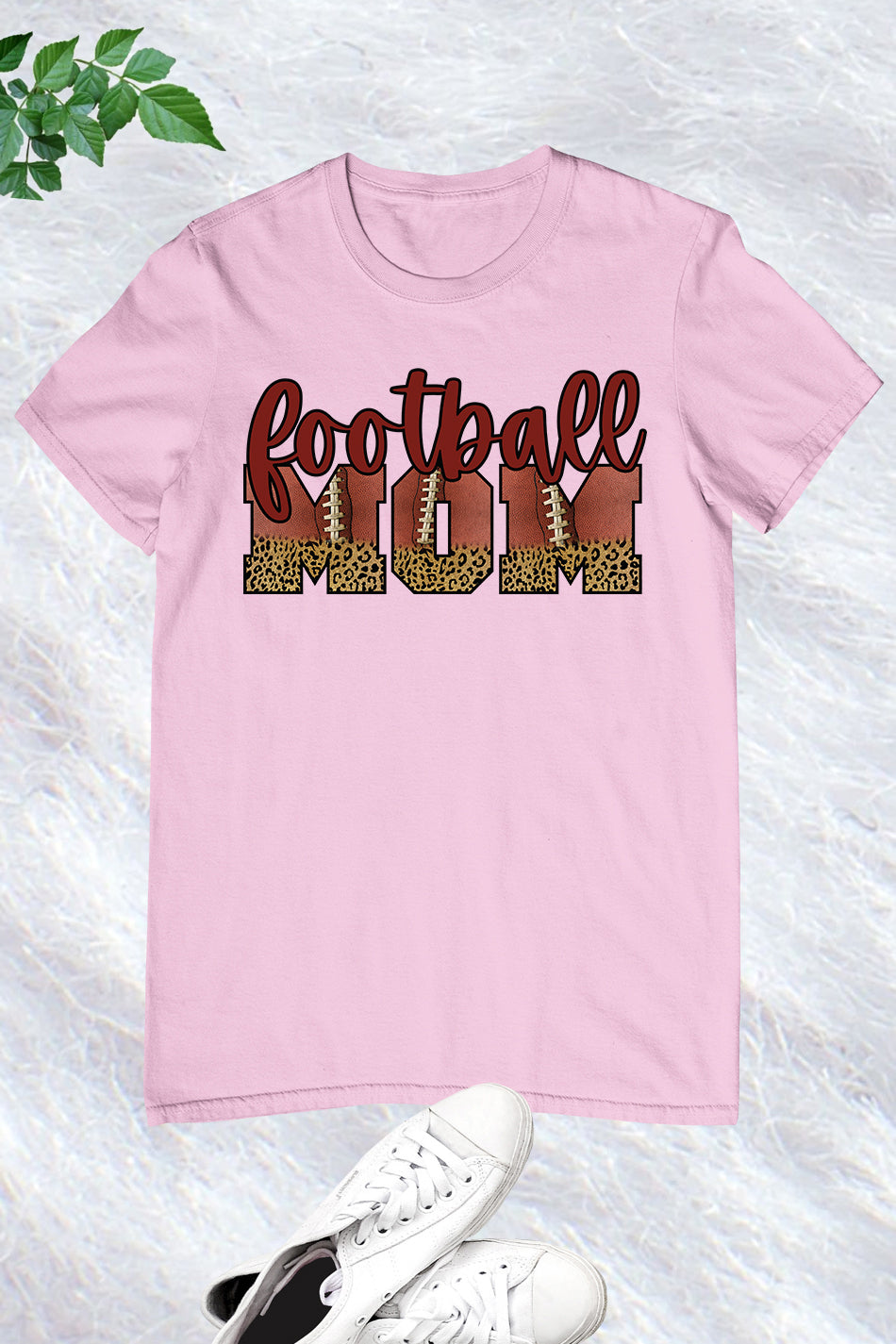 Football Mom Cheetah Print Shirts