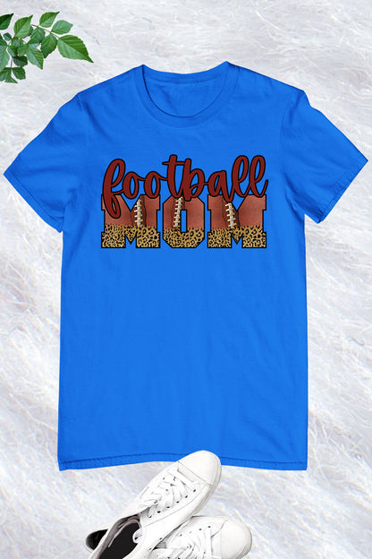 Football Mom Cheetah Print Shirts