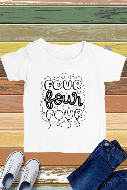 Four Birthday Shirt