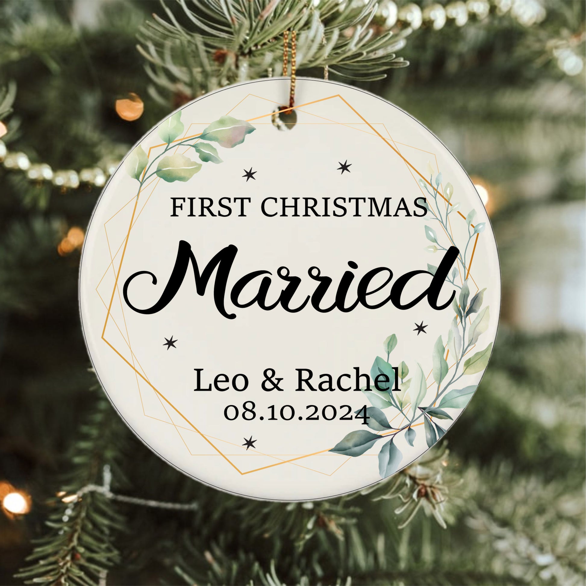 First Christmas Married Ornament gifts