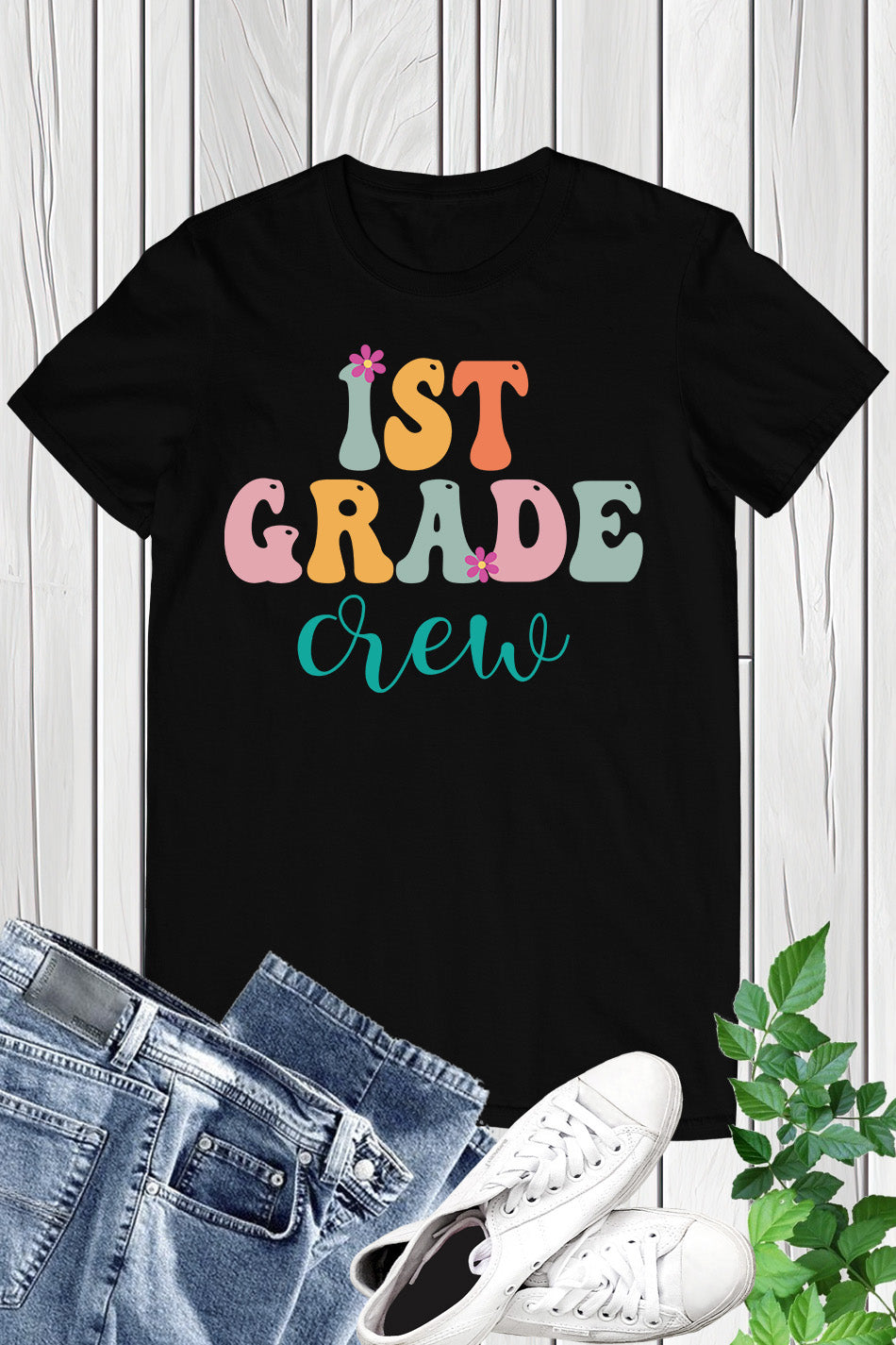 1st Grade Crew Teacher Shirt