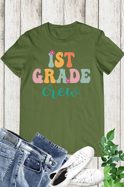 1st Grade Crew Teacher Shirt