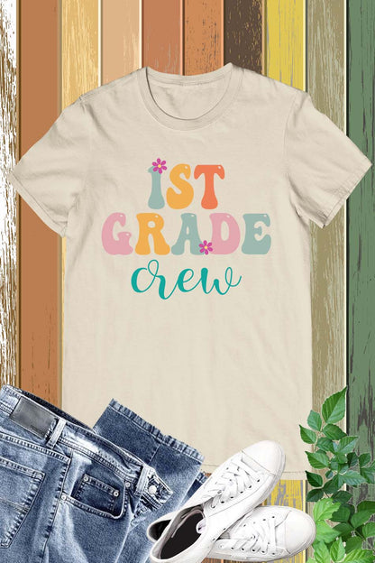 1st Grade Crew Teacher Shirt