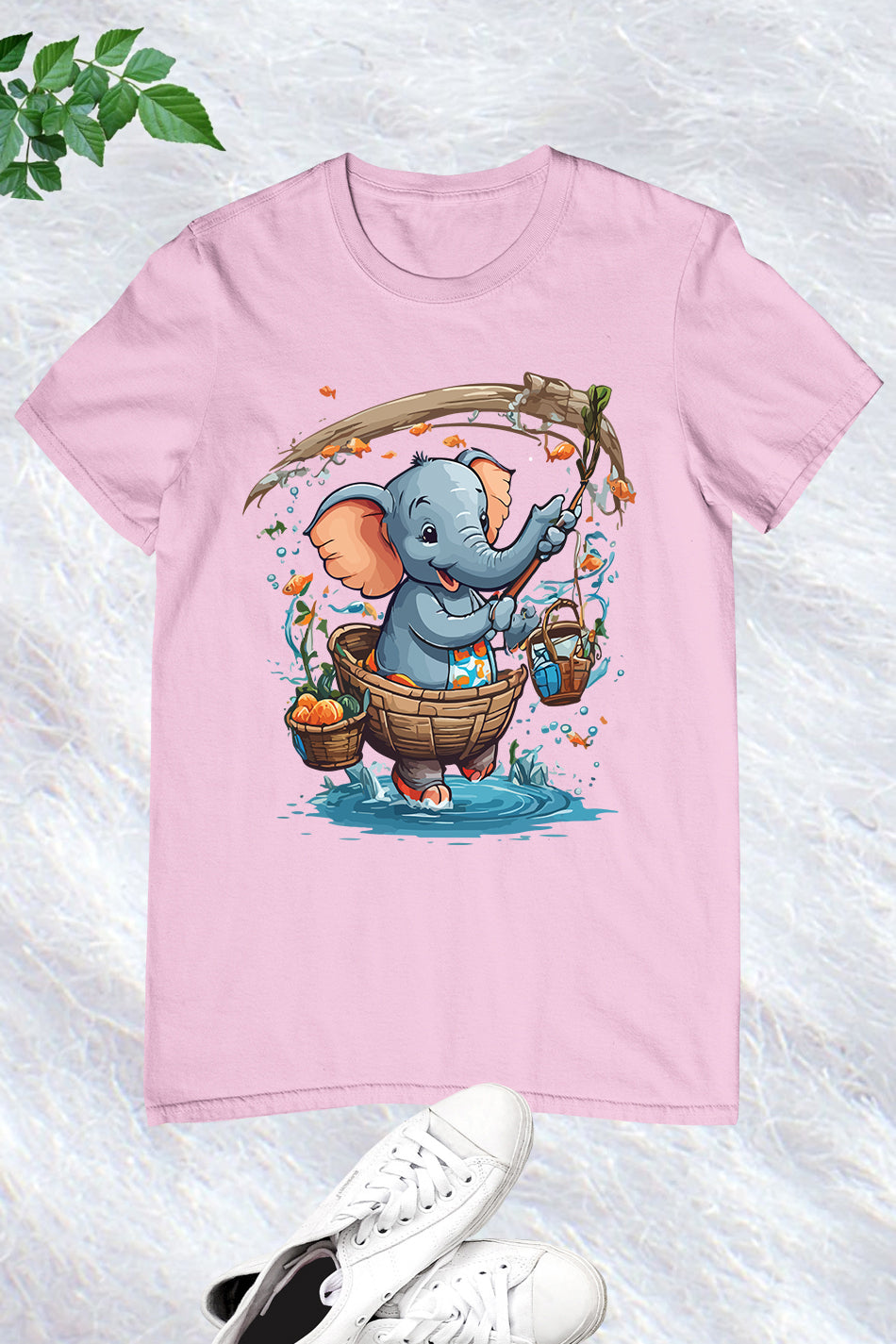 Funny Fishing Elephant Shirt