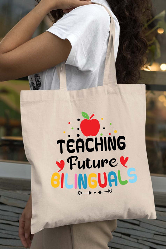 Teaching Future Bilinguals Teacher Tote Bag