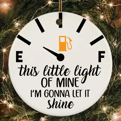 This Little Light Of Mine I'm Gonna Let It Shine Bible Verse Ornament