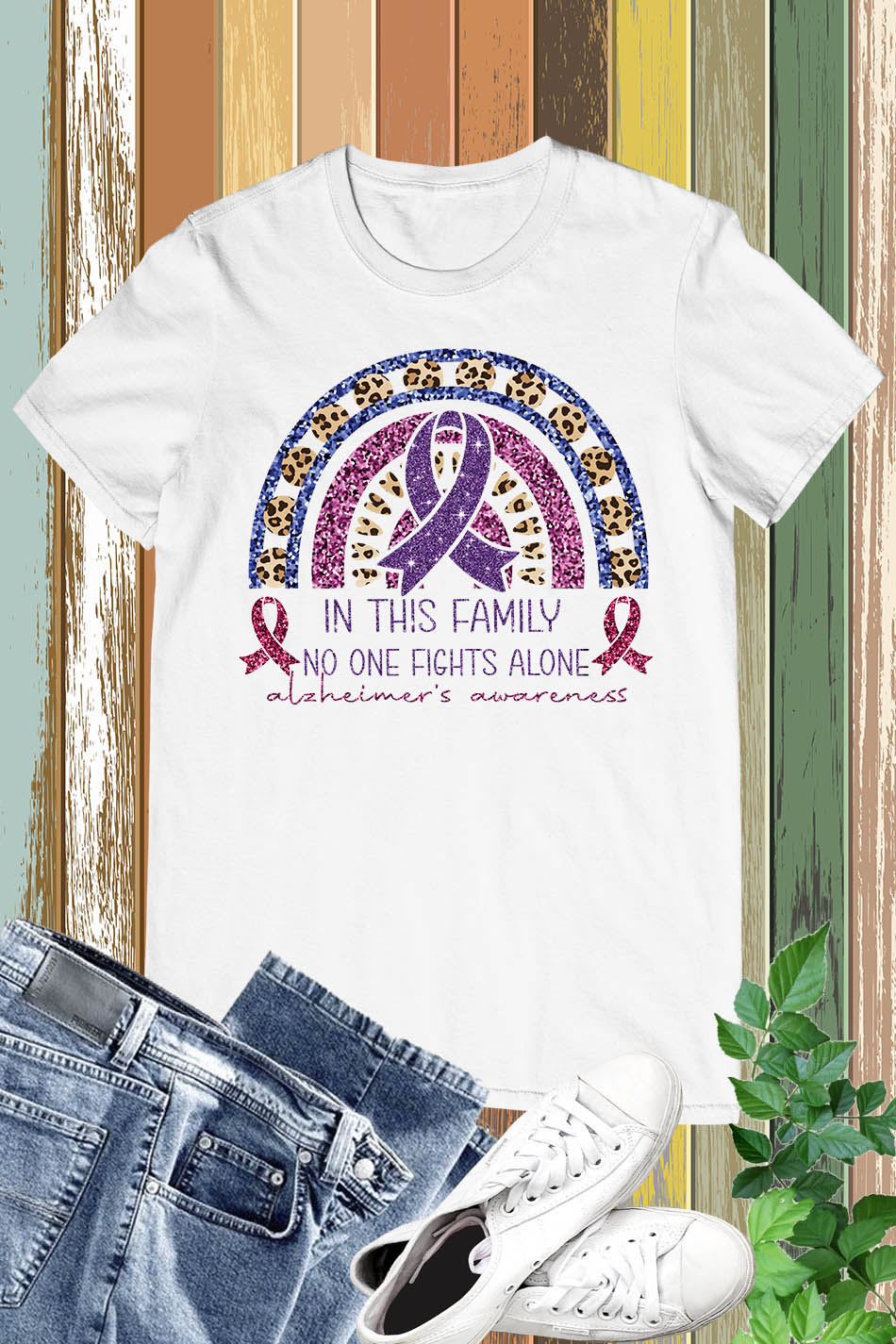 Alzheimer's Disease In This Family No One Fight Alone Shirts