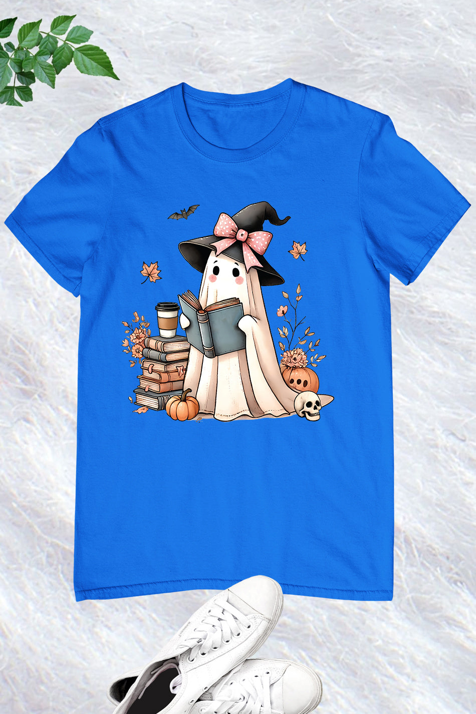 Halloween Fall Cute Ghost Read Book Shirt