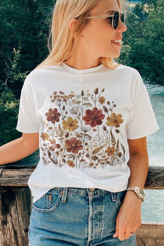 Boho Cottagecore Floral Shirt