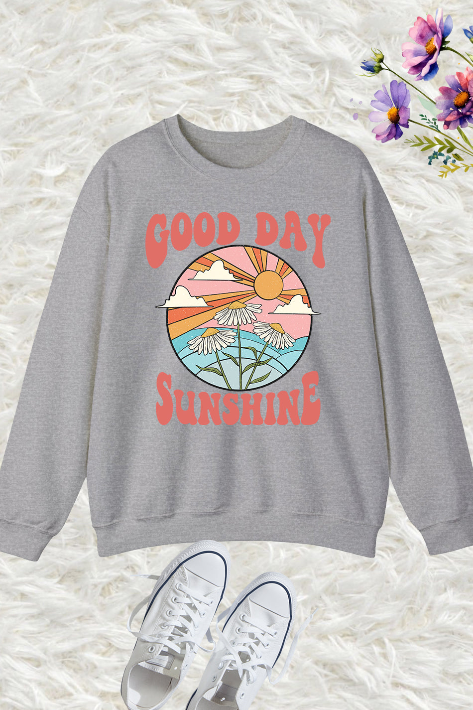 Good Day Sunshine Retro Sweatshirts