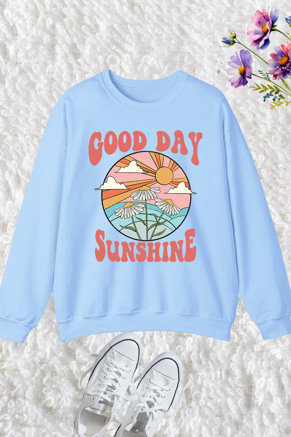 Good Day Sunshine Retro Sweatshirts