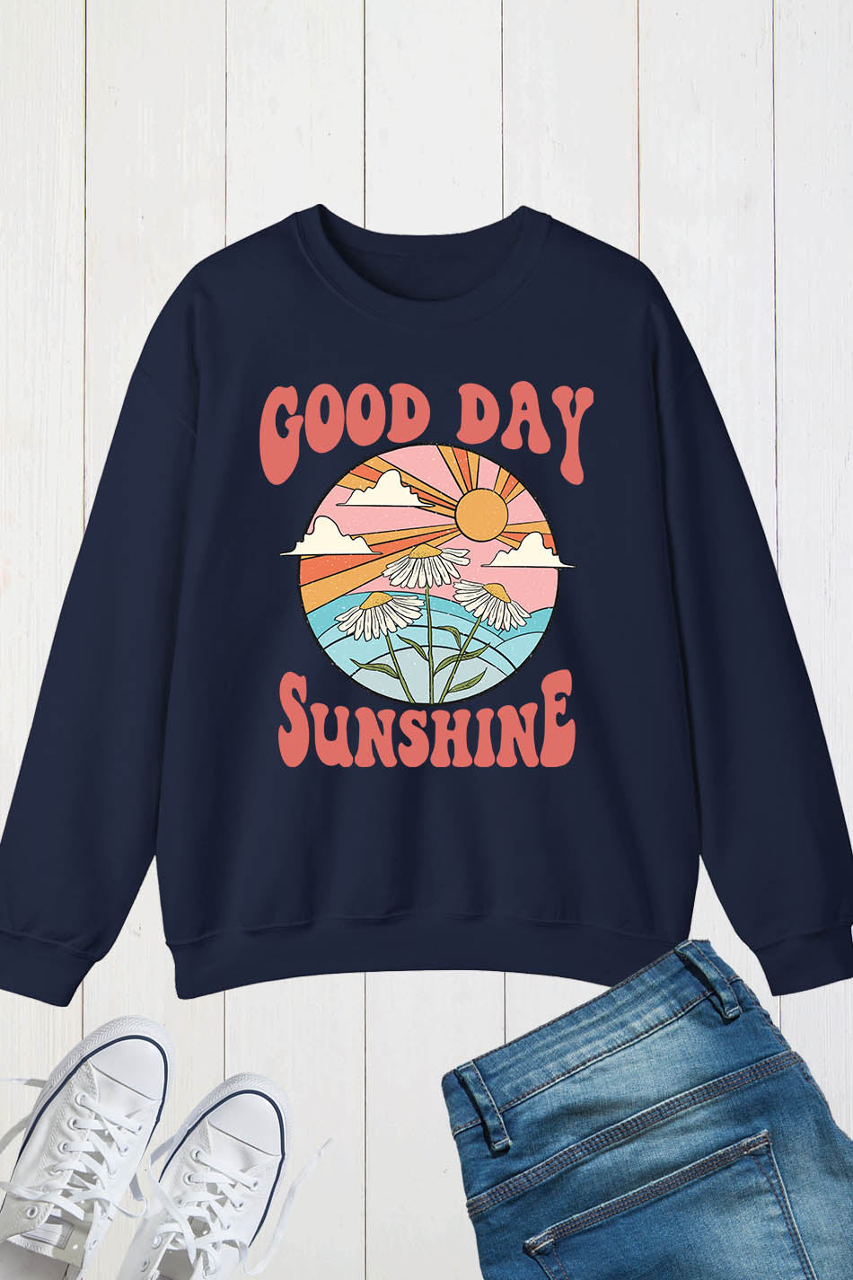 Good Day Sunshine Retro Sweatshirts