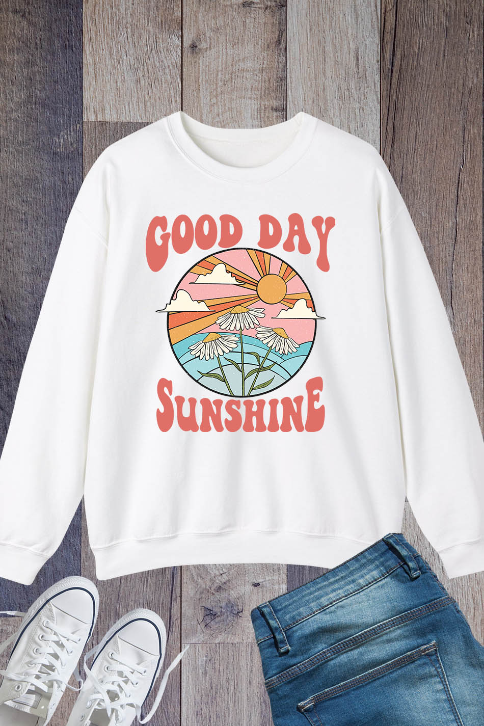 Good Day Sunshine Retro Sweatshirts