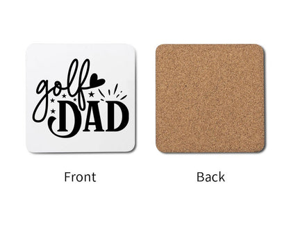 Best Funny Golf Dad Father's Day Golf Lover Custom Golfer Dad Coaster