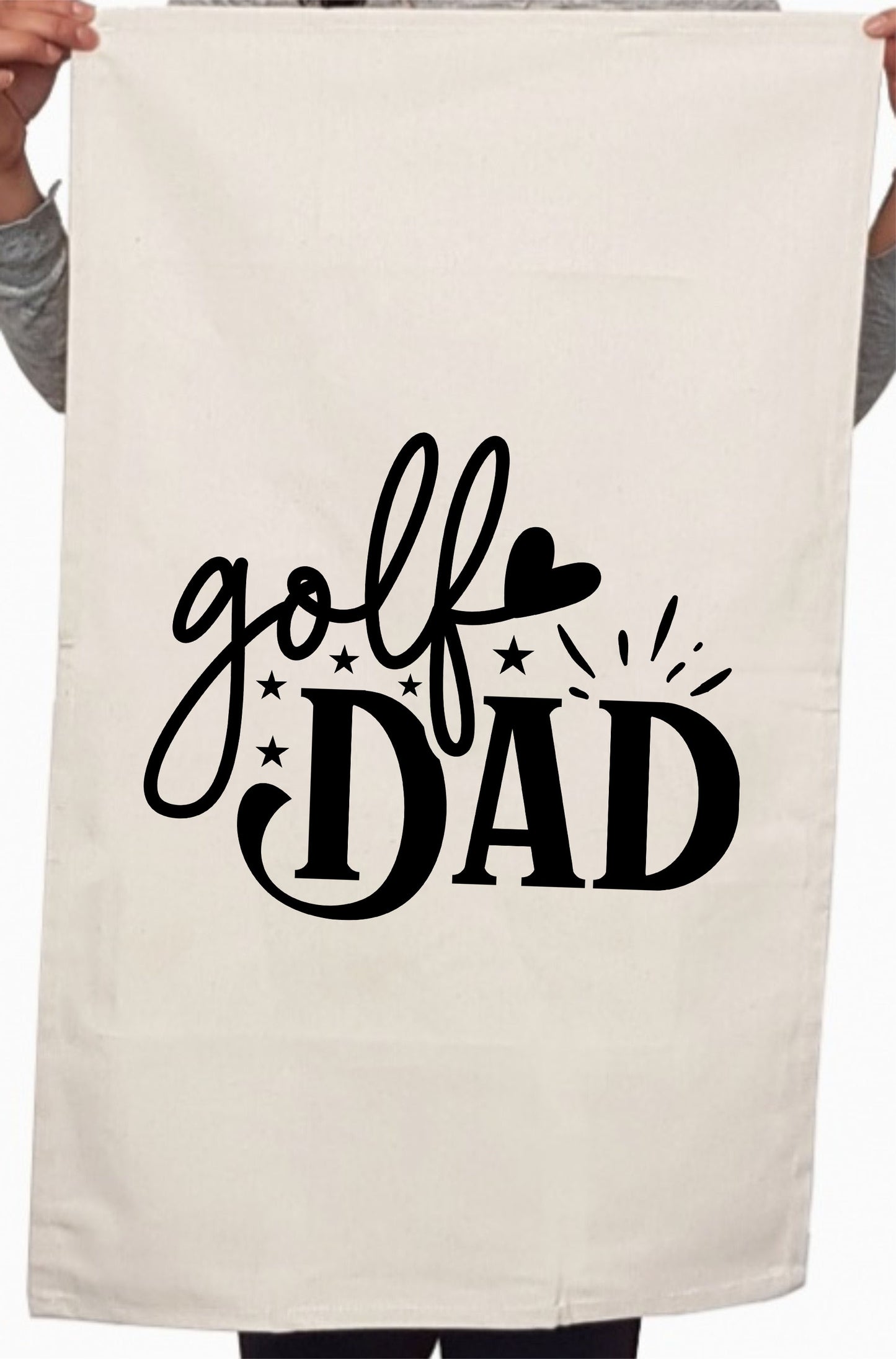 Best Golf Dad Father's Day Custom Kitchen Table Tea Golfer Dad Towel