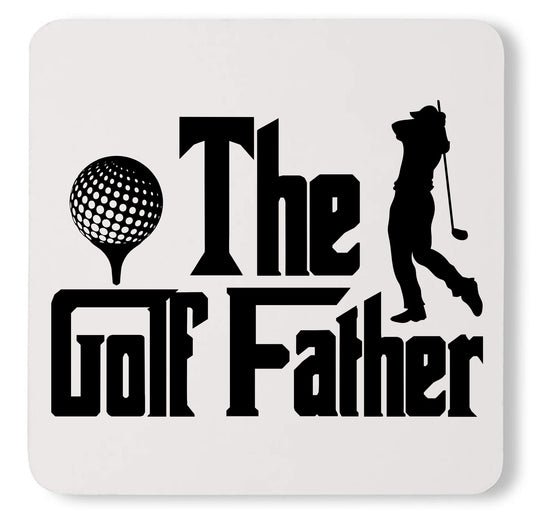 Best Golf Father Funny Father's Day Golf Lover Custom Dad Coaster