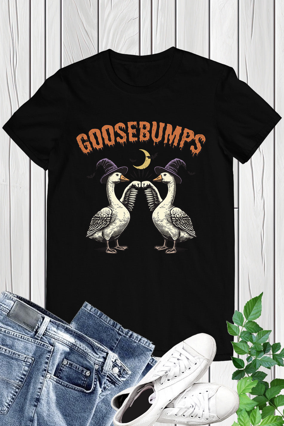 Vintage Halloween Farm Goose Shirt