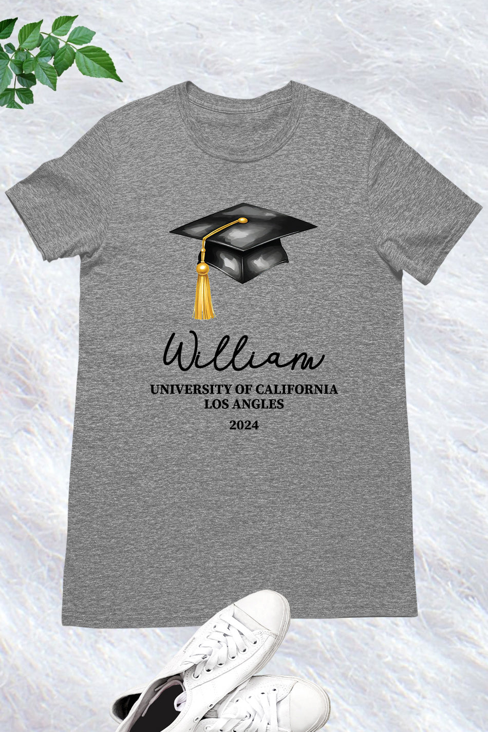 Personalized Graduation Shirt With University Name