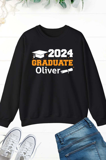 2024 Graduate Sweatshirt With Custom Name