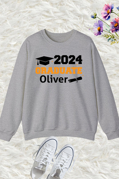 2024 Graduate Sweatshirt With Custom Name