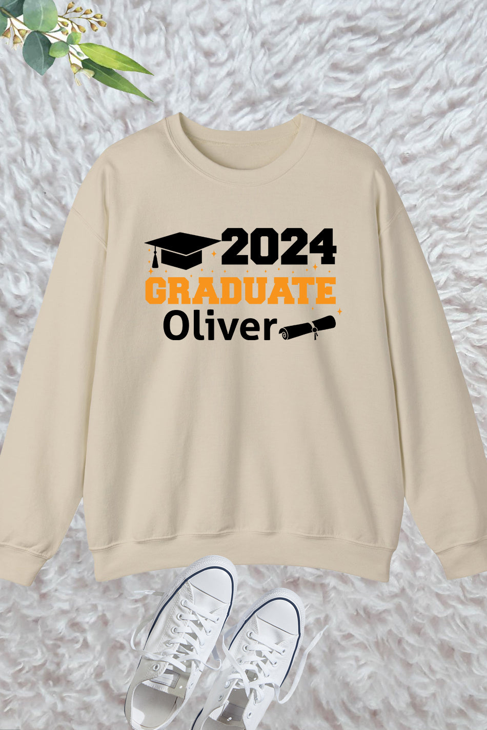 2024 Graduate Sweatshirt With Custom Name