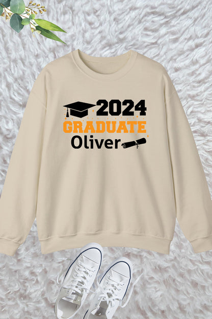 2024 Graduate Sweatshirt With Custom Name