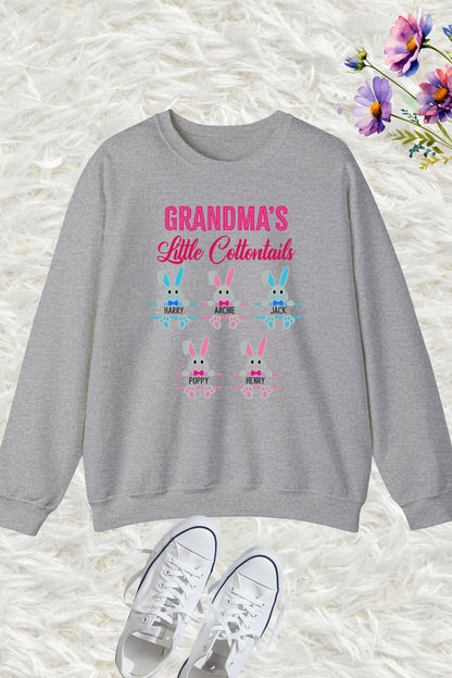 Grandma's Little Cottontails Personalized Easter Sweatshirt