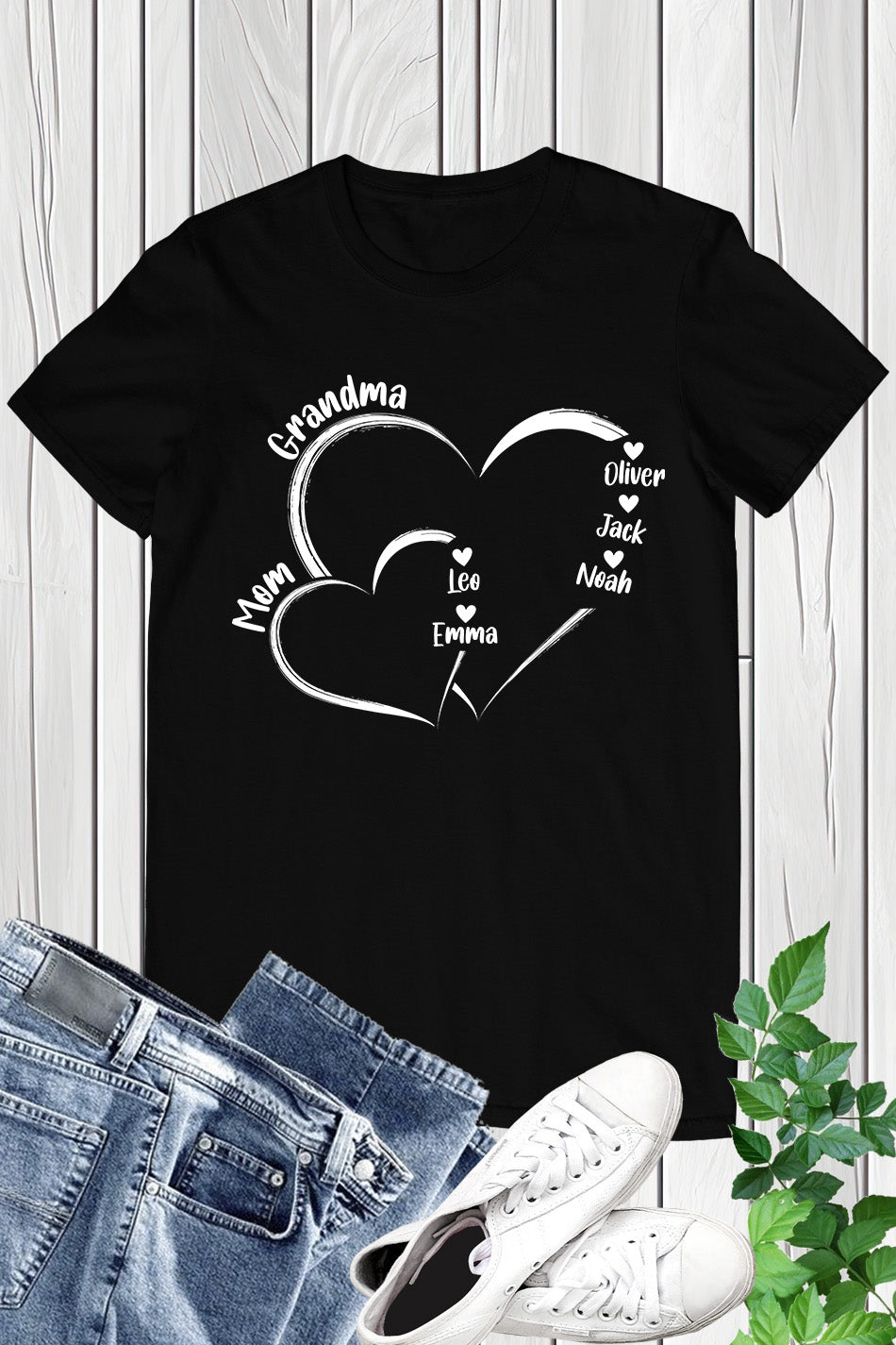 Personalized Grandma Shirt With Childrens Name