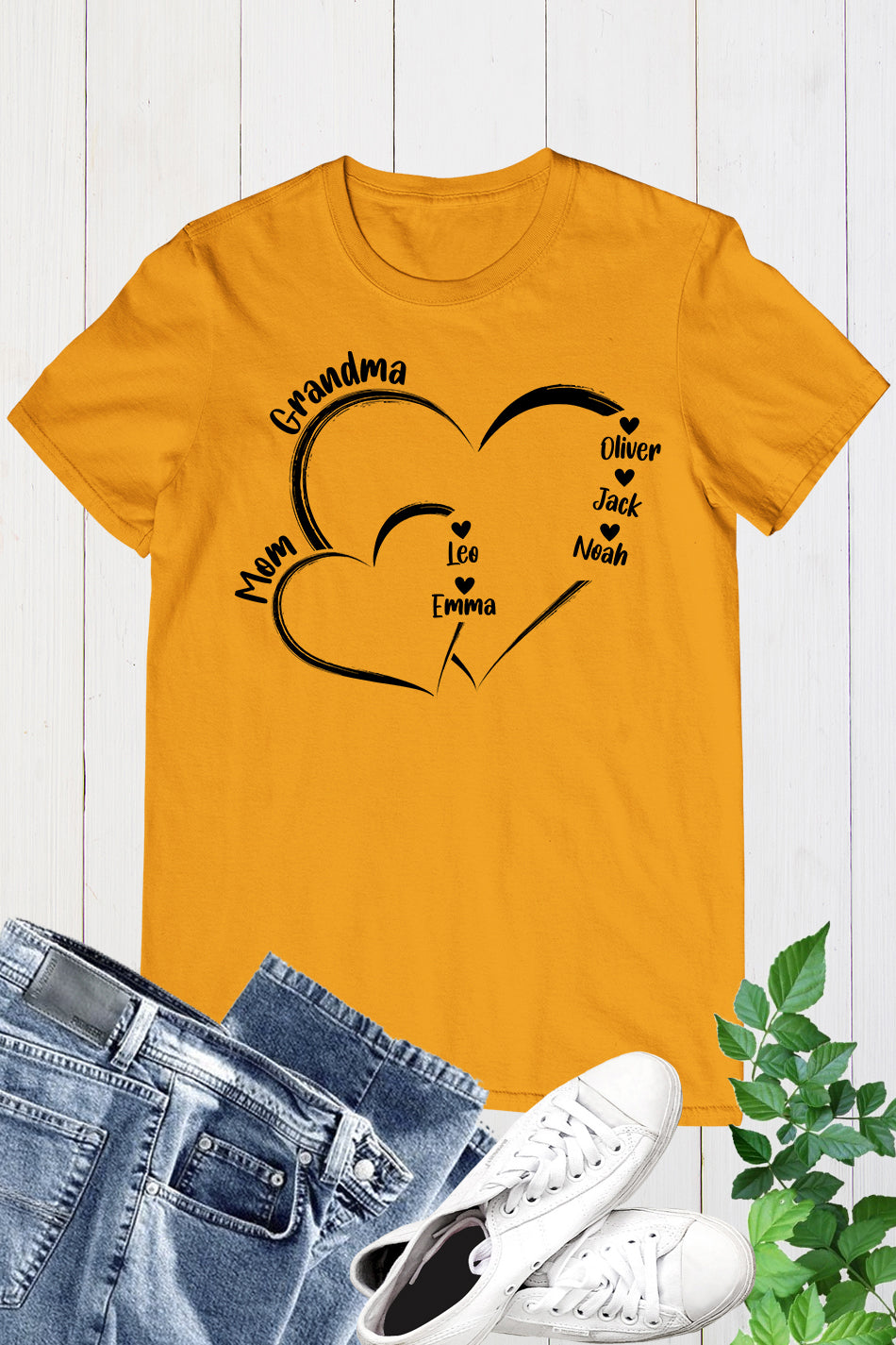 Personalized Grandma Shirt With Childrens Name