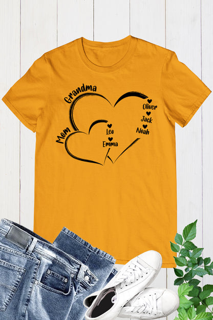 Personalized Grandma Shirt With Childrens Name