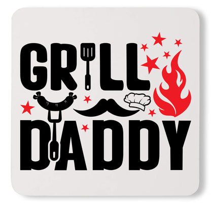 Premium Grill Daddy Husband Father's Day Custom Picnic Lover Coaster