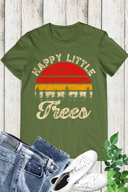 Happy little Trees Earth Day Shirt Gift