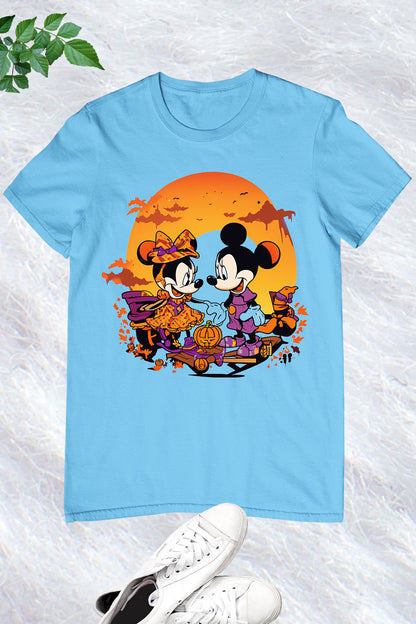 Halloween Mickey and Minnie Theme Shirt