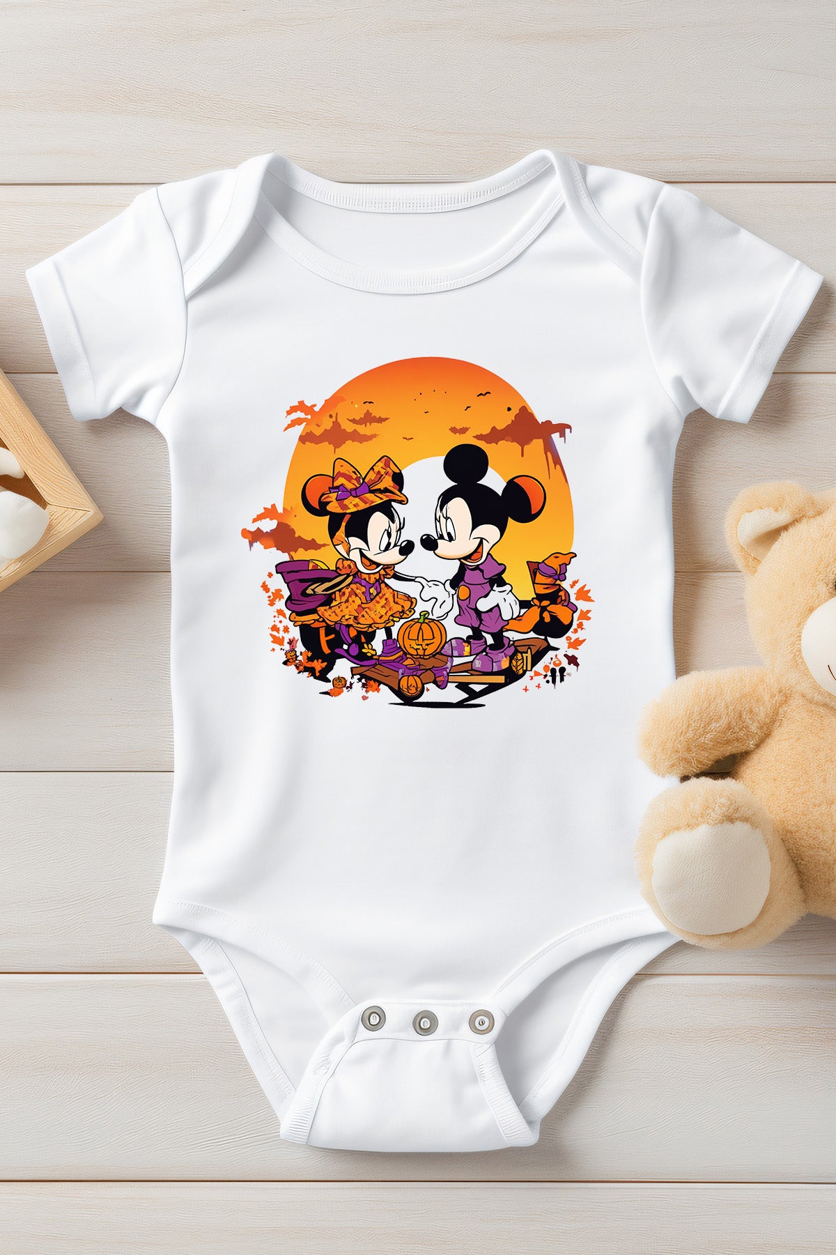 Halloween Mickey and Minnie Theme Shirt