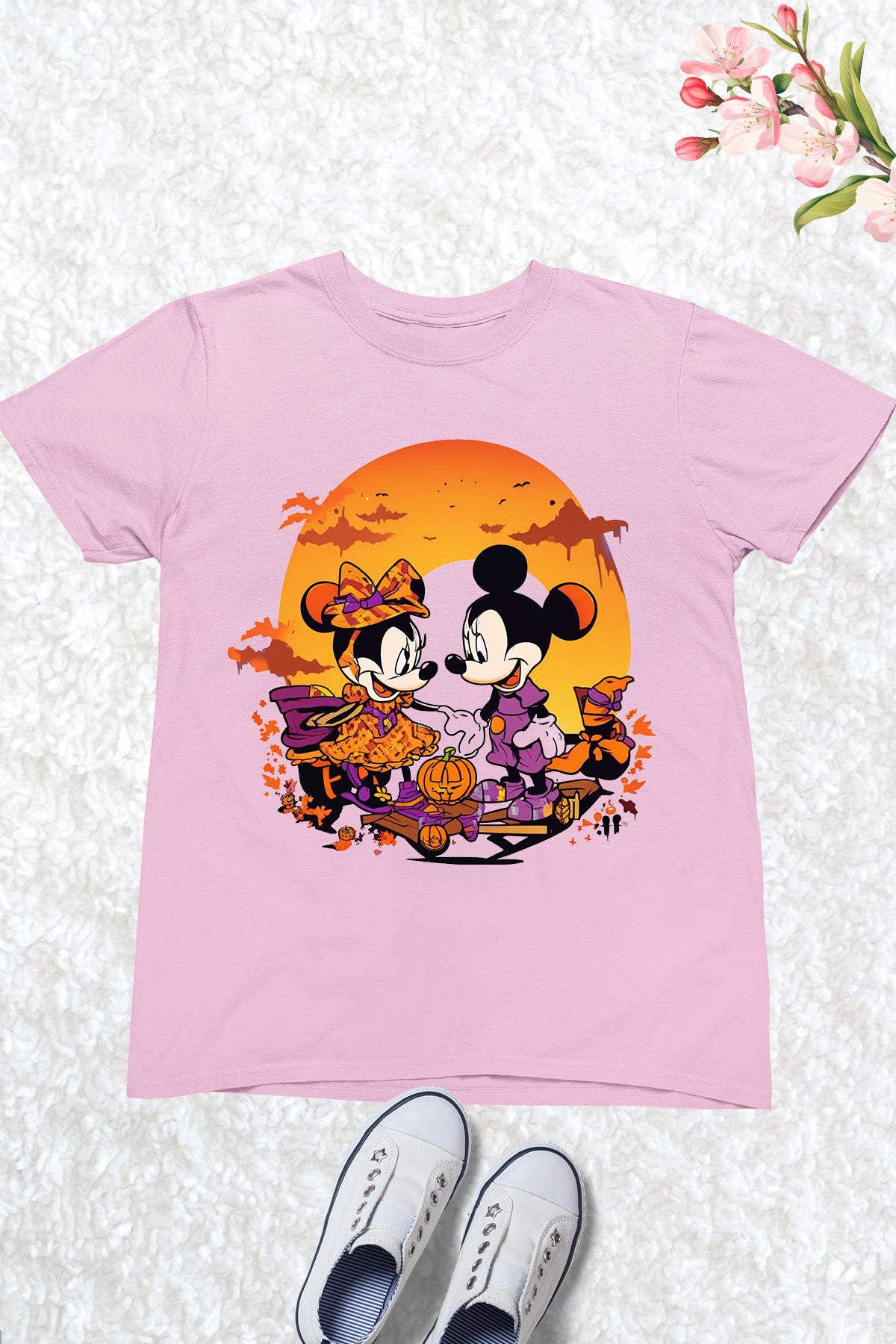 Halloween Mickey and Minnie Theme Shirt