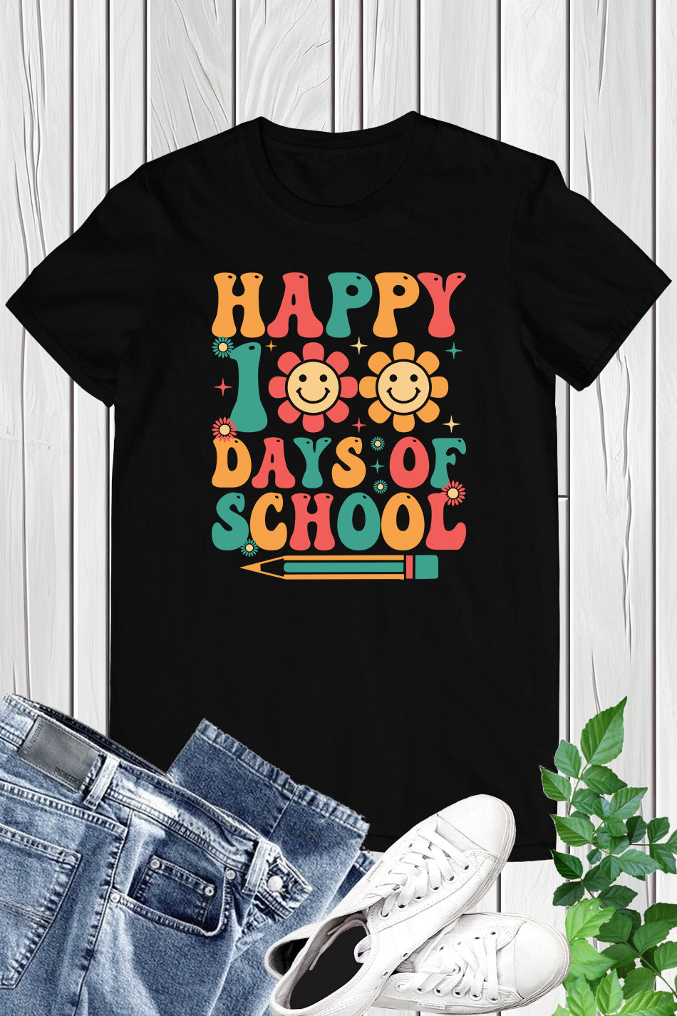 Happy 100 Days Of School T Shirt