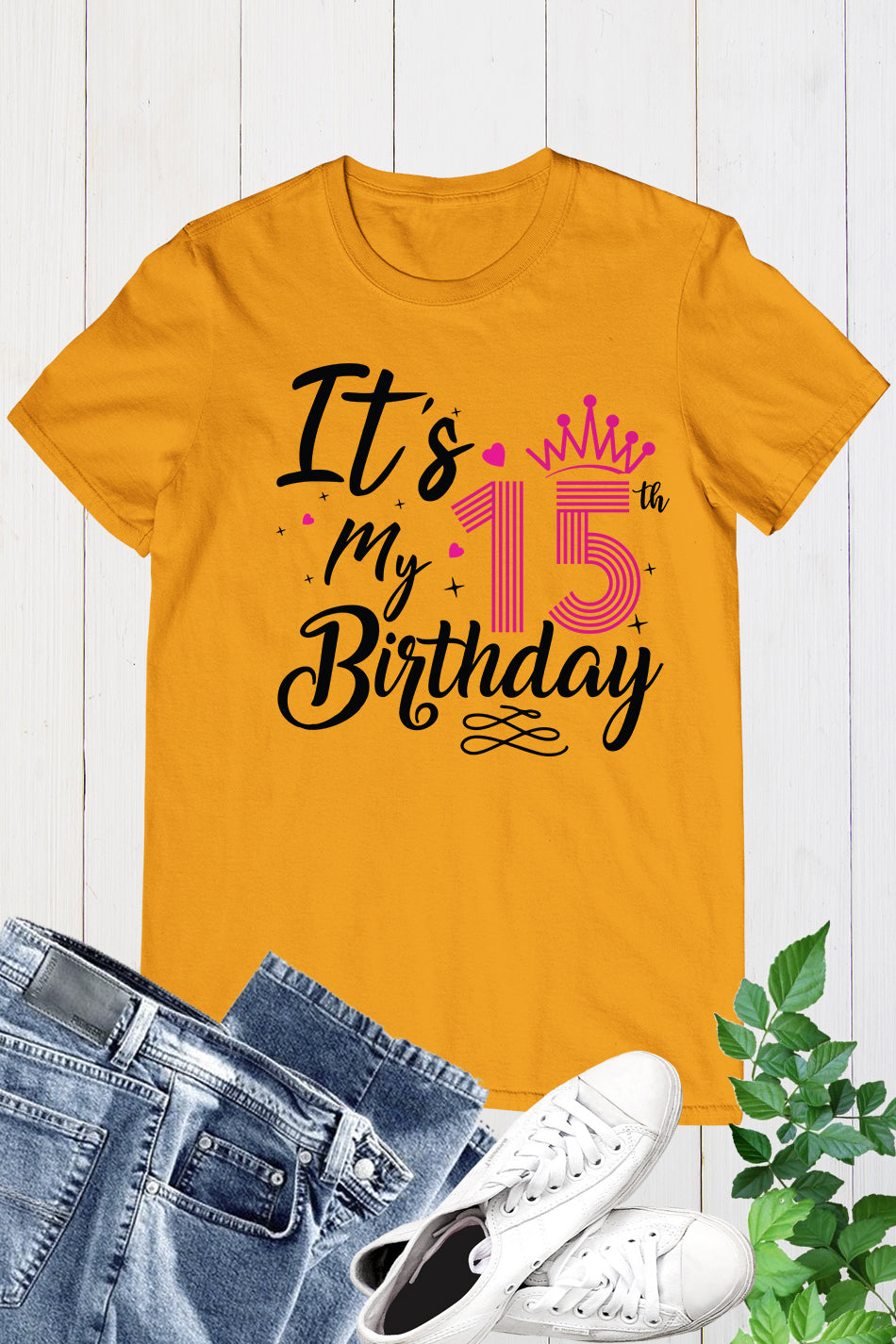 Trendy 15th Birthday Shirt