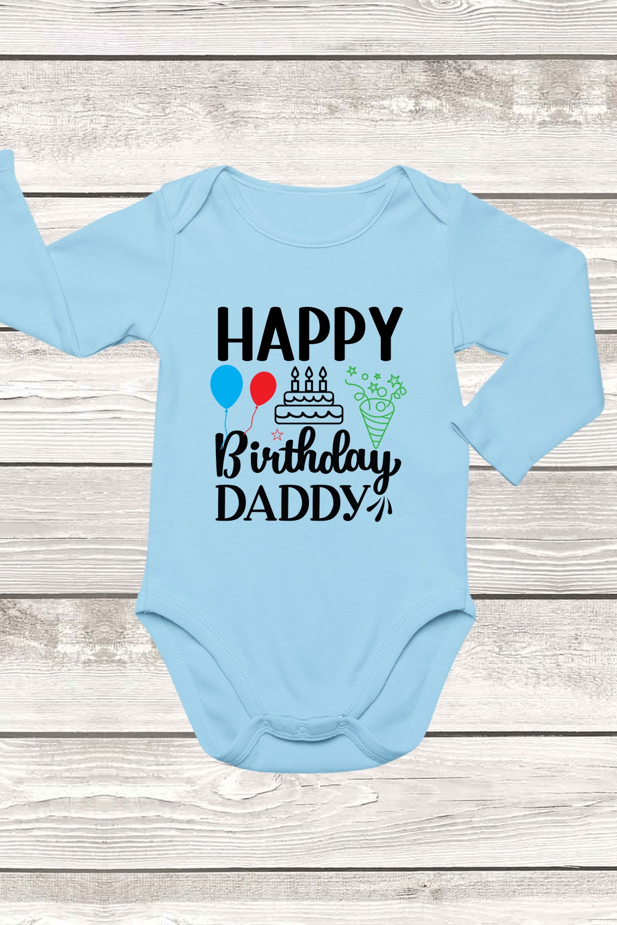 Happy Birthday Daddy Baby Bodysuit