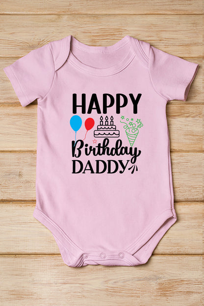 Happy Birthday Daddy Baby Bodysuit